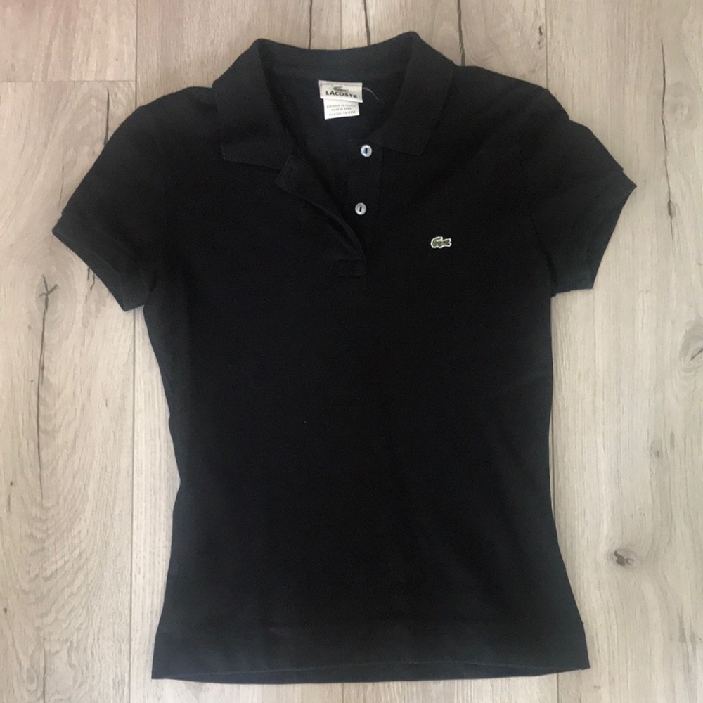 Black Lacoste polo